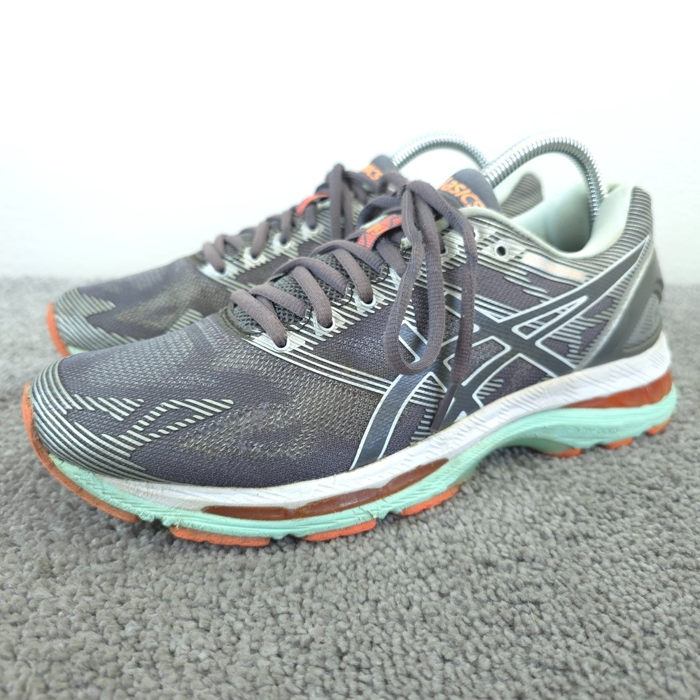 Asics Gel-Nimbus 19 Womens Size 9 Running Shoes Gray T750N Low Top Sneakers